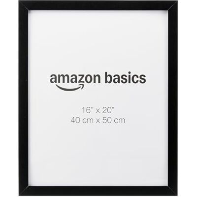 Amazon Rechteckiger Poster-/Bilderrahmen aus Holz, 40cm x 50cm, Schwarz Amazon Rechteckiger Poster-/Bilderrahmen aus Holz, 40cm x 50cm, Schwarz