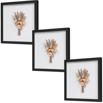 EUGAD 3D Bilderrahmen zum befüllen, 30x30 cm, Schwarz, 1.5cm Tiefer 3D Objektrahmen, Tiefer Rahmen für Wand- & Tischrahmen, Shadow Box für Fotos, Hochzeitsstrauß, DIY Kunstwerke EUGAD 3D Bilderrahmen zum befüllen, 30x30 cm, Schwarz, 1.5cm Tiefer 3D Objektrahmen, Tiefer Rahmen für Wand- & Tischrahmen, Shadow Box für Fotos, Hochzeitsstrauß, DIY Kunstwerke