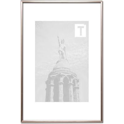 TEUTO BILDERRAHMEN Kunststoff-Bilderrahmen Eva Rose 24 x 30 cm Echtglas klar 2mm Alu Look günstig TEUTO BILDERRAHMEN Kunststoff-Bilderrahmen Eva Rose 24 x 30 cm Echtglas klar 2mm Alu Look günstig