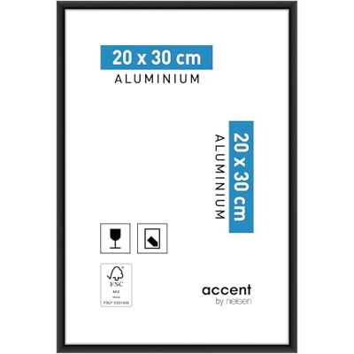 Nielsen Design Nielsen Fotolijst 53526 Accent Zwart 20x30 cm Nielsen Design Nielsen Fotolijst 53526 Accent Zwart 20x30 cm