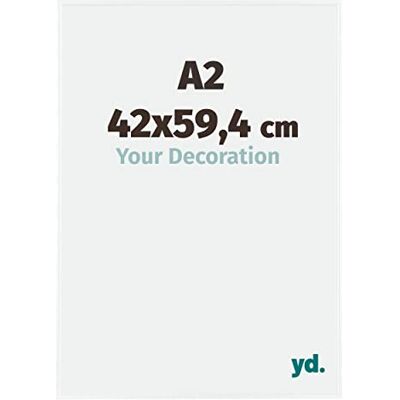 yd. Your Decoration Bilderrahmen DIN A2 42x59,4 cm Weiß Hochglanz Bilderrahmen aus Kunststoff mit Acrylglas Antireflex DIN A2 42x59,4 Rahmen Evry yd. Your Decoration Bilderrahmen DIN A2 42x59,4 cm Weiß Hochglanz Bilderrahmen aus Kunststoff mit Acrylglas Antireflex DIN A2 42x59,4 Rahmen Evry
