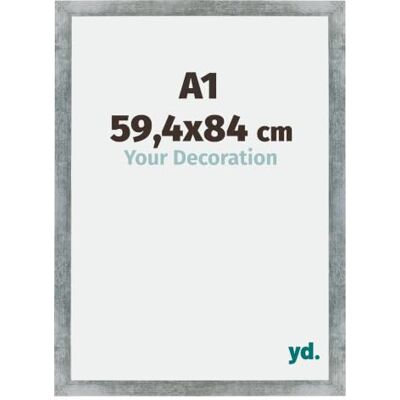 yd. Bilderrahmen DIN A1 59.4x84 cm Eisen Gewischt MDF Rahmen Mura Your Decoration, Acrylglas aus Kunststoff, Wandmontage, Geeignet für Fotos, Poster und Puzzles, Made in Holland yd. Bilderrahmen DIN A1 59.4x84 cm Eisen Gewischt MDF Rahmen Mura Your Decoration, Acrylglas aus Kunststoff, Wandmontage, Geeignet für Fotos, Poster und Puzzles, Made in Holland