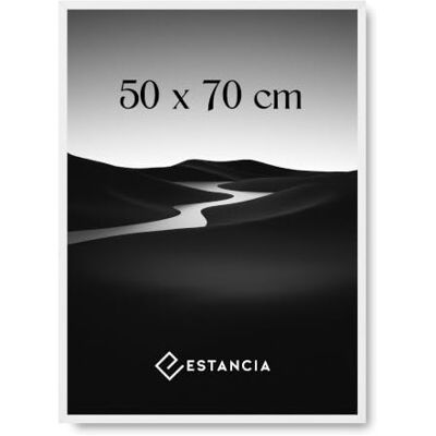 Estancia Weißer Bilderrahmen aus Kiefernholz 50x70 cm mit Bruchsicherem Acrylglas Moderner 50 x 70 cm Holzbilderrahmen Estancia Weißer Bilderrahmen aus Kiefernholz 50x70 cm mit Bruchsicherem Acrylglas Moderner 50 x 70 cm Holzbilderrahmen