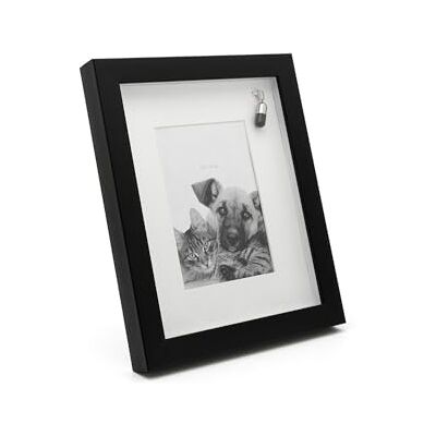 Brillibrum Design Fotorahmen Hunde Andenken Bilderrahmen Katzen mit Aschekapsel Andenken Rahmen Format 10x15cm Rahmen mit Urne Aschekapsel (Variante 5, Ohne Gravur) Brillibrum Design Fotorahmen Hunde Andenken Bilderrahmen Katzen mit Aschekapsel Andenken Rahmen Format 10x15cm Rahmen mit Urne Aschekapsel (Variante 5, Ohne Gravur)
