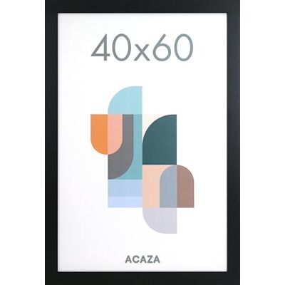 ACAZA Bilderrahmen 40x60 cm Schwarz, MDF Holz mit bruchsicherem Acrylglas, für Photos, Poster und Puzzles, Wandmontage, Hoch- und Querformat ACAZA Bilderrahmen 40x60 cm Schwarz, MDF Holz mit bruchsicherem Acrylglas, für Photos, Poster und Puzzles, Wandmontage, Hoch- und Querformat