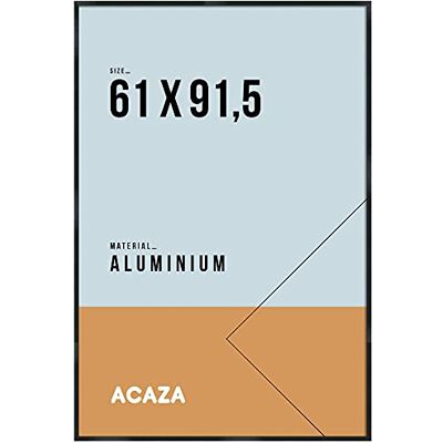 ACAZA Bilderrahmen 61x91,5 cm Schwarz, MDF Holz mit bruchsicherem Acrylglas, für Photos, Poster und Puzzles, Wandmontage, Hoch- und Querformat ACAZA Bilderrahmen 61x91,5 cm Schwarz, MDF Holz mit bruchsicherem Acrylglas, für Photos, Poster und Puzzles, Wandmontage, Hoch- und Querformat