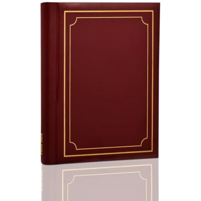 ARPAN Fotoalbum Selbsthaftend Groß Total 20 Blatt 40 Seiten Rot Burgunderrot ARPAN Fotoalbum Selbsthaftend Groß Total 20 Blatt 40 Seiten Rot Burgunderrot
