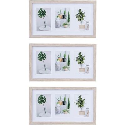 levandeo 3er Set Bilderrahmen Collage 9 Fotos 10x15cm Eiche gekälkt MDF Passepartout Glasscheibe Fotorahmen Fotogalerie levandeo 3er Set Bilderrahmen Collage 9 Fotos 10x15cm Eiche gekälkt MDF Passepartout Glasscheibe Fotorahmen Fotogalerie