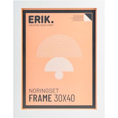 Grupo Erik Bilderrahmen 30x40 cm Weiß NoringsetRahmen aus MDF Holz Noringset Bilderrahmen Foto Geschenk Wanddeko Grupo Erik Bilderrahmen 30x40 cm Weiß NoringsetRahmen aus MDF Holz Noringset Bilderrahmen Foto Geschenk Wanddeko