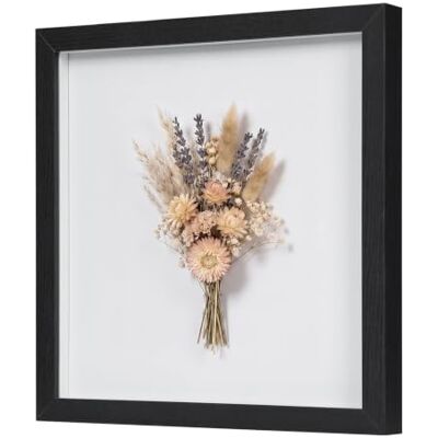 EUGAD 3D Bilderrahmen zum befüllen, 40x40 cm, Schwarz, 1.5cm Tiefer 3D Objektrahmen, Tiefer Rahmen für Wand- & Tischrahmen, Shadow Box für Fotos, Hochzeitsstrauß, DIY Kunstwerke EUGAD 3D Bilderrahmen zum befüllen, 40x40 cm, Schwarz, 1.5cm Tiefer 3D Objektrahmen, Tiefer Rahmen für Wand- & Tischrahmen, Shadow Box für Fotos, Hochzeitsstrauß, DIY Kunstwerke