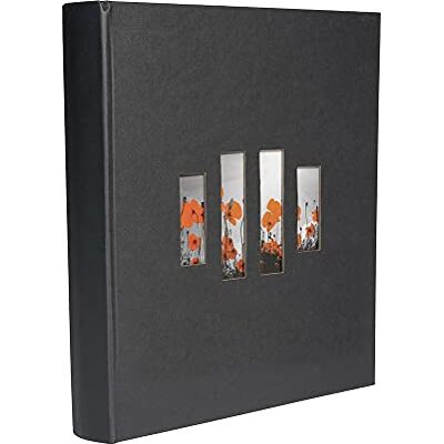Exacompta 16075E Fotobuch MILANO 300 Fotos 60 schwarze Seiten Format 29 x 32 cm Einband aus schwarzem Papier mit Textileffekt Fenster zur individuellen Gestaltung FSC® zertifiziert Exacompta 16075E Fotobuch MILANO 300 Fotos 60 schwarze Seiten Format 29 x 32 cm Einband aus schwarzem Papier mit Textileffekt Fenster zur individuellen Gestaltung FSC® zertifiziert