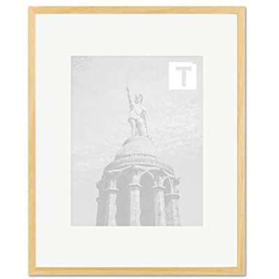 TEUTO BILDERRAHMEN Echtholz-Bilderrahmen Sonja Natur 21 × 29,7 cm A4 Museumsglas 2mm fein eckig dünn TEUTO BILDERRAHMEN Echtholz-Bilderrahmen Sonja Natur 21 × 29,7 cm A4 Museumsglas 2mm fein eckig dünn