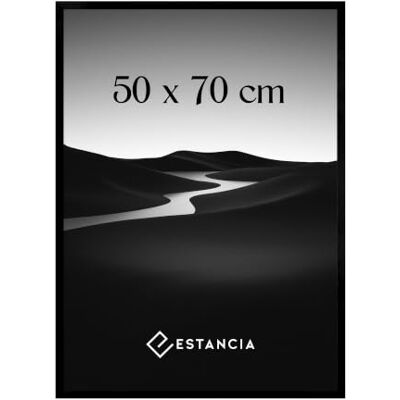 Estancia Schwarzer Bilderrahmen aus Kiefernholz 50x70 cm mit Bruchsicherem Acrylglas Moderner Holzbilderrahmen 50 x 70 cm Estancia Schwarzer Bilderrahmen aus Kiefernholz 50x70 cm mit Bruchsicherem Acrylglas Moderner Holzbilderrahmen 50 x 70 cm