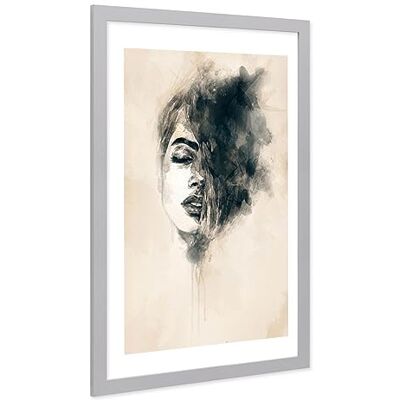 PHOTOLINI Bilderrahmen 40x60 Silber Holz MDF, breiter 40x60 cm Bilderrahmen mit bruchsicheres Acrylglas, Rahmen 60x40 zum Aufhängen & Zubehör Fotorahmen für die stilvolle Wanddekoration PHOTOLINI Bilderrahmen 40x60 Silber Holz MDF, breiter 40x60 cm Bilderrahmen mit bruchsicheres Acrylglas, Rahmen 60x40 zum Aufhängen & Zubehör Fotorahmen für die stilvolle Wanddekoration