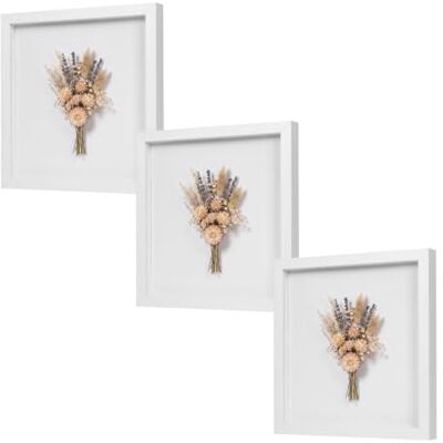 EUGAD 3D Bilderrahmen zum befüllen, 30x30 cm, Weiß, 1.5cm Tiefer 3D Objektrahmen, Tiefer Rahmen für Wand- & Tischrahmen, Shadow Box für Fotos, Hochzeitsstrauß, DIY Kunstwerke EUGAD 3D Bilderrahmen zum befüllen, 30x30 cm, Weiß, 1.5cm Tiefer 3D Objektrahmen, Tiefer Rahmen für Wand- & Tischrahmen, Shadow Box für Fotos, Hochzeitsstrauß, DIY Kunstwerke