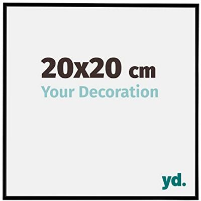 yd. Your Decoration Bilderrahmen 20x20 cm Schwarz Matt Bilderrahmen aus Kunststoff mit Acrylglas Antireflex 20x20 Rahmen Evry yd. Your Decoration Bilderrahmen 20x20 cm Schwarz Matt Bilderrahmen aus Kunststoff mit Acrylglas Antireflex 20x20 Rahmen Evry