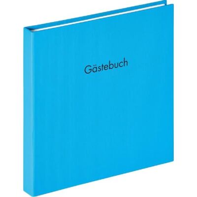 walther design Gästebuch oceanblau 26 x 25 cm mit Prägung und Spiralbindung, Fun GB-206-U walther design Gästebuch oceanblau 26 x 25 cm mit Prägung und Spiralbindung, Fun GB-206-U