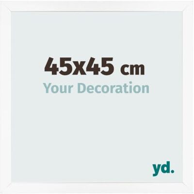 yd. Bilderrahmen 45x45 cm Weiß Matt MDF Rahmen Bologna Your Decoration, Acrylglas aus Kunststoff, Wandmontage, Geeignet für Fotos, Poster und Puzzles, Made in Holland yd. Bilderrahmen 45x45 cm Weiß Matt MDF Rahmen Bologna Your Decoration, Acrylglas aus Kunststoff, Wandmontage, Geeignet für Fotos, Poster und Puzzles, Made in Holland
