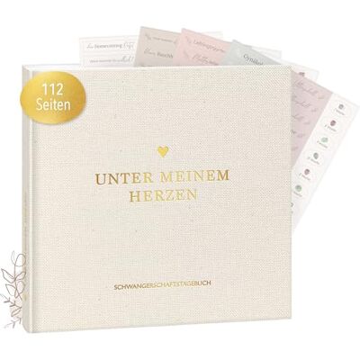 mintkind ® Schwangerschaftstagebuch Leinen + Sticker Set – Hardcover Tagebuch Schwangerschaft zum Eintragen, Fotoalbum und Baby Album – Geschenk für Schwangere und werdende Mütter mintkind ® Schwangerschaftstagebuch Leinen + Sticker Set – Hardcover Tagebuch Schwangerschaft zum Eintragen, Fotoalbum und Baby Album – Geschenk für Schwangere und werdende Mütter