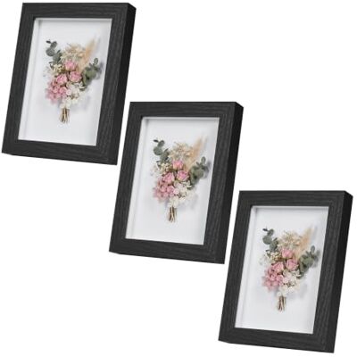 EUGAD 3D Bilderrahmen zum befüllen, 13x18 cm, Schwarz, 1.5cm Tiefer 3D Objektrahmen, Tiefer Rahmen für Wand- & Tischrahmen, Shadow Box für Fotos, Hochzeitsstrauß, DIY Kunstwerke EUGAD 3D Bilderrahmen zum befüllen, 13x18 cm, Schwarz, 1.5cm Tiefer 3D Objektrahmen, Tiefer Rahmen für Wand- & Tischrahmen, Shadow Box für Fotos, Hochzeitsstrauß, DIY Kunstwerke