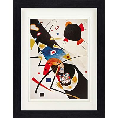 1art1 Wassily Kandinsky Poster Zwei Schwarze Flecken, 1923 Gerahmtes Bild Mit Edlem Passepartout Wand-Bilder Im Bilderrahmen 40x30 cm 1art1 Wassily Kandinsky Poster Zwei Schwarze Flecken, 1923 Gerahmtes Bild Mit Edlem Passepartout Wand-Bilder Im Bilderrahmen 40x30 cm