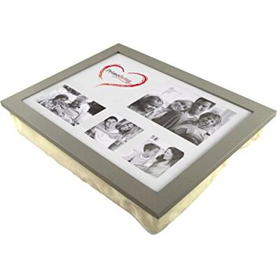 PrimoLiving Knietablett mit Fotorahmen- 43 x 32,5 x 8 cm – Tablett als Laptopunterlage–Sofa oder Bett-Tablett – P-786 PrimoLiving Knietablett mit Fotorahmen- 43 x 32,5 x 8 cm – Tablett als Laptopunterlage–Sofa oder Bett-Tablett – P-786
