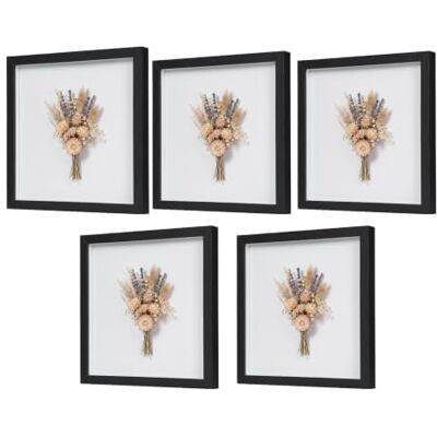 EUGAD 3D Bilderrahmen zum befüllen, 40x40 cm, Schwarz, 1.5cm Tiefer 3D Objektrahmen, Tiefer Rahmen für Wand- & Tischrahmen, Shadow Box für Fotos, Hochzeitsstrauß, DIY Kunstwerke EUGAD 3D Bilderrahmen zum befüllen, 40x40 cm, Schwarz, 1.5cm Tiefer 3D Objektrahmen, Tiefer Rahmen für Wand- & Tischrahmen, Shadow Box für Fotos, Hochzeitsstrauß, DIY Kunstwerke