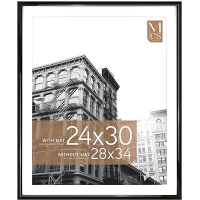 MCS Trendsetter Posterrahmen, 61 x 86 cm, mit Passepartout oder 71 x 86 cm ohne Passepartout, vertikaler und horizontaler Wandbehang, großer Bilderrahmen für Fotos und Poster, Schwarz (1er-Pack) MCS Trendsetter Posterrahmen, 61 x 86 cm, mit Passepartout oder 71 x 86 cm ohne Passepartout, vertikaler und horizontaler Wandbehang, großer Bilderrahmen für Fotos und Poster, Schwarz (1er-Pack)