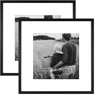 MCS East Village Rahmen, 45,7 x 45,7–30,5 x 30,5 cm großes Passepartout, Schwarz MCS East Village Rahmen, 45,7 x 45,7–30,5 x 30,5 cm großes Passepartout, Schwarz