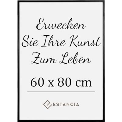 Estancia Schwarzer Bilderrahmen aus Kiefernholz 60x80 cm mit Bruchsicherem Acrylglas Großer Moderner Holzbilderrahmen 60 x 80 cm Estancia Schwarzer Bilderrahmen aus Kiefernholz 60x80 cm mit Bruchsicherem Acrylglas Großer Moderner Holzbilderrahmen 60 x 80 cm