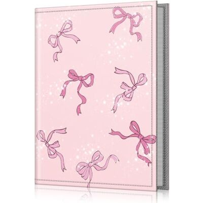 FINTIE 10x15 cm Fotoalbum, 4 X 6 Inch für Seiten, Rosa Schleife Kleine Fotoalben Zum Einstecken Hochzeit geburtstag jahrestag mit 26 Seiten für 52 Fotos, Urlaub Fotobuch FINTIE 10x15 cm Fotoalbum, 4 X 6 Inch für Seiten, Rosa Schleife Kleine Fotoalben Zum Einstecken Hochzeit geburtstag jahrestag mit 26 Seiten für 52 Fotos, Urlaub Fotobuch