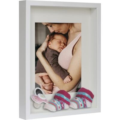 ART Box 3D 21x30 cm Objektrahmen Bilderrahmen, Rechteckig Weiß zum befüllen, tiefer für objekte, suvenirs 3 cm, für Wandbehang oder Desktop ART Box 3D 21x30 cm Objektrahmen Bilderrahmen, Rechteckig Weiß zum befüllen, tiefer für objekte, suvenirs 3 cm, für Wandbehang oder Desktop