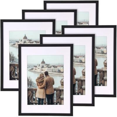 Your Design schlanke Bilderrahmen: 6er-Set Bilderrahmen, bruchsicheres Acrylglas, 30 x 40 cm, schwarz (Wandrahmen) Your Design schlanke Bilderrahmen: 6er-Set Bilderrahmen, bruchsicheres Acrylglas, 30 x 40 cm, schwarz (Wandrahmen)