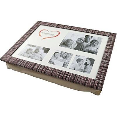 PrimoLiving Knietablett mit Fotorahmen 43 x 32,5 x 8 cm – Tablett als Laptopunterlage – Sofa oder Bett-Tablett – P-115 PrimoLiving Knietablett mit Fotorahmen 43 x 32,5 x 8 cm – Tablett als Laptopunterlage – Sofa oder Bett-Tablett – P-115