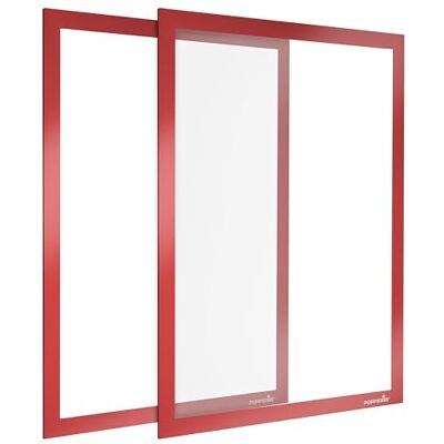 POPPSTAR Magnetrahmen A3 selbstklebend mit Magnetverschluss, rot, 2 Stück POPPSTAR Magnetrahmen A3 selbstklebend mit Magnetverschluss, rot, 2 Stück