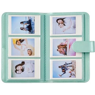 INSTAX FUJIFILM ™ mini Album Fotoalbum für 108 mini Sofortbilder – Gepolstertes Einsteckalbum für Fotos im Format 86 x 54 mm Lagoon Green INSTAX FUJIFILM ™ mini Album Fotoalbum für 108 mini Sofortbilder – Gepolstertes Einsteckalbum für Fotos im Format 86 x 54 mm Lagoon Green