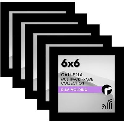 Americanflat Bilderrahmen-Set, 15,2 x 15,2 cm, Schwarz, 12,7 x 15,2 cm, Galerie-Wandrahmen-Set mit mitgelieferten Aufhängevorrichtungen und Staffelei – quadratische Bilderrahmen für Collage, Americanflat Bilderrahmen-Set, 15,2 x 15,2 cm, Schwarz, 12,7 x 15,2 cm, Galerie-Wandrahmen-Set mit mitgelieferten Aufhängevorrichtungen und Staffelei – quadratische Bilderrahmen für Collage,