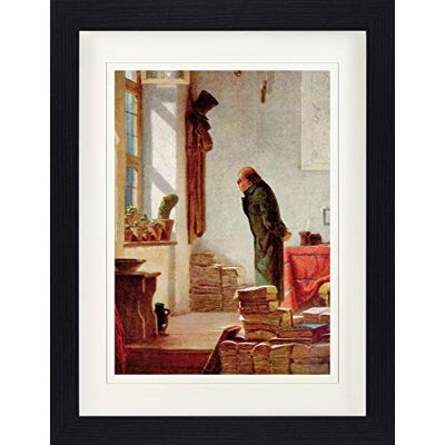 1art1 Carl Spitzweg Poster Der Kaktusliebhaber, 1850 Gerahmtes Bild Mit Edlem Passepartout Wand-Bilder Im Bilderrahmen 40x30 cm 1art1 Carl Spitzweg Poster Der Kaktusliebhaber, 1850 Gerahmtes Bild Mit Edlem Passepartout Wand-Bilder Im Bilderrahmen 40x30 cm