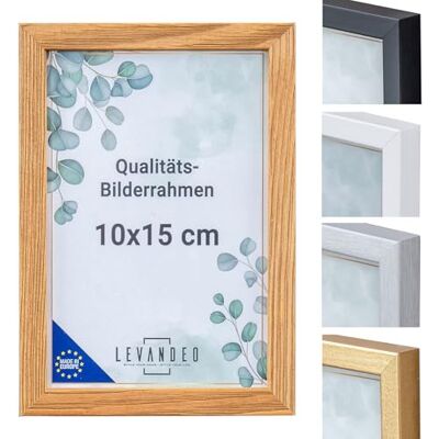 levandeo Bilderrahmen Echtholz Made in EU 10x15 Natur mit Glasscheibe Portrait Fotorahmen Holz Kiefernholz Picture Frame levandeo Bilderrahmen Echtholz Made in EU 10x15 Natur mit Glasscheibe Portrait Fotorahmen Holz Kiefernholz Picture Frame