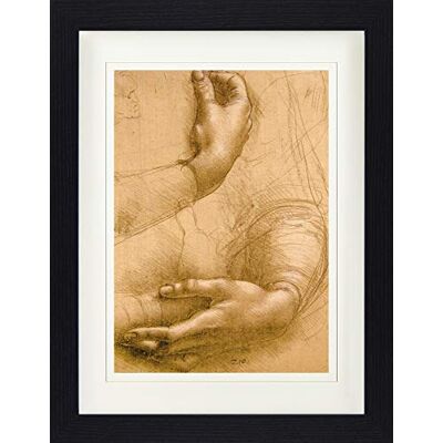1art1 Leonardo Da Vinci Poster Handstudie, Circa 1478 Gerahmtes Bild Mit Edlem Passepartout Wand-Bilder Im Bilderrahmen 40x30 cm 1art1 Leonardo Da Vinci Poster Handstudie, Circa 1478 Gerahmtes Bild Mit Edlem Passepartout Wand-Bilder Im Bilderrahmen 40x30 cm