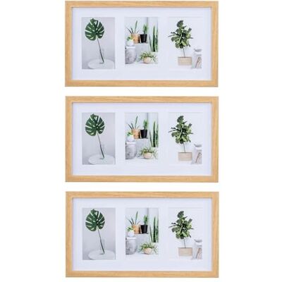 levandeo 3er Set Bilderrahmen Collage 9 Fotos 10x15cm Eiche Optik MDF Passepartout Glasscheibe Fotorahmen Fotogalerie levandeo 3er Set Bilderrahmen Collage 9 Fotos 10x15cm Eiche Optik MDF Passepartout Glasscheibe Fotorahmen Fotogalerie