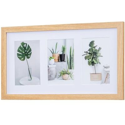 levandeo Bilderrahmen Collage 3 Fotos 10x15cm Eiche Optik Natur MDF Holz Passepartout Glasscheibe Fotorahmen Fotogalerie levandeo Bilderrahmen Collage 3 Fotos 10x15cm Eiche Optik Natur MDF Holz Passepartout Glasscheibe Fotorahmen Fotogalerie