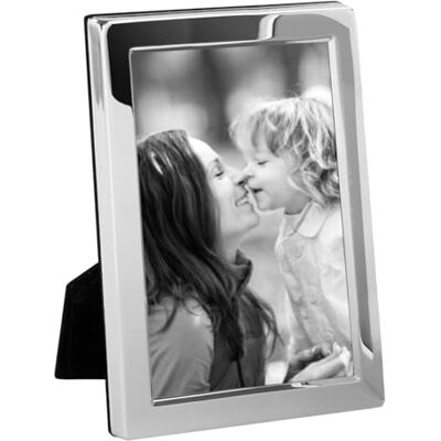 Fink versilberter Bilderrahmen 20x25 cm Fotorahmen glänzend glatte Leiste Fink versilberter Bilderrahmen 20x25 cm Fotorahmen glänzend glatte Leiste