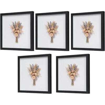 EUGAD 3D Bilderrahmen zum befüllen, 30x30 cm, Schwarz, 1.5cm Tiefer 3D Objektrahmen, Tiefer Rahmen für Wand- & Tischrahmen, Shadow Box für Fotos, Hochzeitsstrauß, DIY Kunstwerke EUGAD 3D Bilderrahmen zum befüllen, 30x30 cm, Schwarz, 1.5cm Tiefer 3D Objektrahmen, Tiefer Rahmen für Wand- & Tischrahmen, Shadow Box für Fotos, Hochzeitsstrauß, DIY Kunstwerke