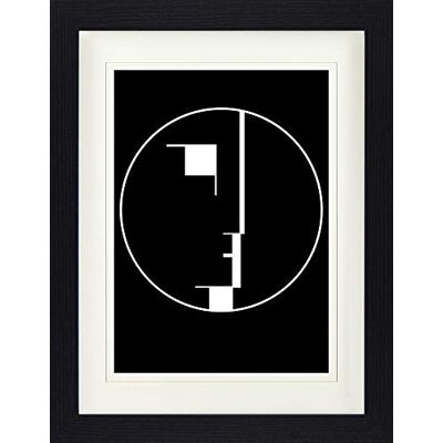 1art1 Oskar Schlemmer Poster Staatliches Bauhaus, Logo, 1922 Gerahmtes Bild Mit Edlem Passepartout Wand-Bilder Im Bilderrahmen 40x30 cm 1art1 Oskar Schlemmer Poster Staatliches Bauhaus, Logo, 1922 Gerahmtes Bild Mit Edlem Passepartout Wand-Bilder Im Bilderrahmen 40x30 cm