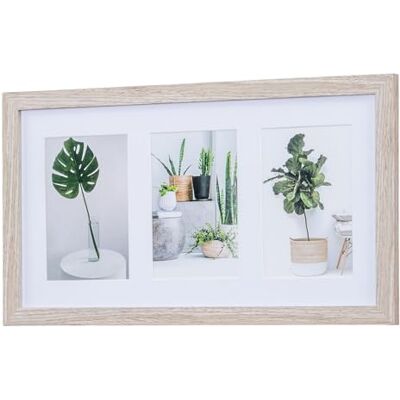 levandeo Bilderrahmen Collage 3 Fotos 10x15cm Eiche Gekälkt Natur MDF Holz Passepartout Glasscheibe Fotorahmen Fotogalerie levandeo Bilderrahmen Collage 3 Fotos 10x15cm Eiche Gekälkt Natur MDF Holz Passepartout Glasscheibe Fotorahmen Fotogalerie