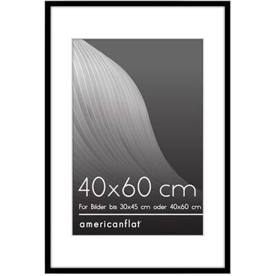 Americanflat Bilderrahmen 40x60 cm Schwarz Bilderrahmen 30x45 cm mit Passepartout Fotorahmen mit poliertem Plexi-Scheibe Americanflat Bilderrahmen 40x60 cm Schwarz Bilderrahmen 30x45 cm mit Passepartout Fotorahmen mit poliertem Plexi-Scheibe