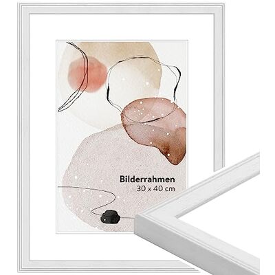 WANDStyle Bilderrahmen 20x28 Weiß, moderner Bilderrahmen Holz 20x28 cm Hochwertiger Holzbilderrahmen, Posterrahmen zum Aufhängen, Rahmen 28x20 cm, Fotorahmen H320 Made in Germany WANDStyle Bilderrahmen 20x28 Weiß, moderner Bilderrahmen Holz 20x28 cm Hochwertiger Holzbilderrahmen, Posterrahmen zum Aufhängen, Rahmen 28x20 cm, Fotorahmen H320 Made in Germany