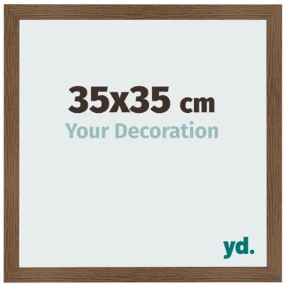 yd. Bilderrahmen 35x35 cm Eiche Rustikal MDF Rahmen Bologna Your Decoration, Acrylglas aus Kunststoff, Wandmontage, Geeignet für Fotos, Poster und Puzzles, Made in Holland yd. Bilderrahmen 35x35 cm Eiche Rustikal MDF Rahmen Bologna Your Decoration, Acrylglas aus Kunststoff, Wandmontage, Geeignet für Fotos, Poster und Puzzles, Made in Holland