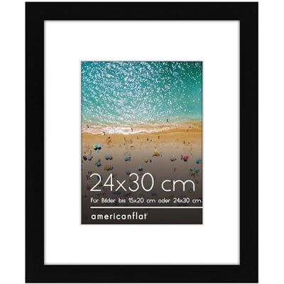 Americanflat Bilderrahmen 24x30 cm 15x20 cm Passepartout Schwarz Aus MDF-Holz, bruchsicheres Glas, integrierter Zackenaufhänger, für Fotos und Kunstdrucke Americanflat Bilderrahmen 24x30 cm 15x20 cm Passepartout Schwarz Aus MDF-Holz, bruchsicheres Glas, integrierter Zackenaufhänger, für Fotos und Kunstdrucke